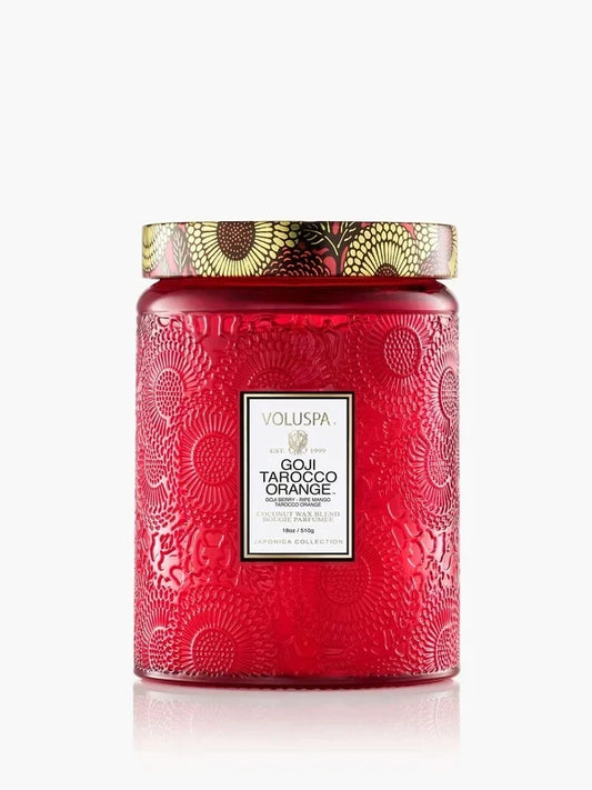 GOJI TAROCCO ORANGE LARGE JAR CANDLE