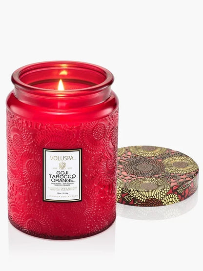 GOJI TAROCCO ORANGE LARGE JAR CANDLE