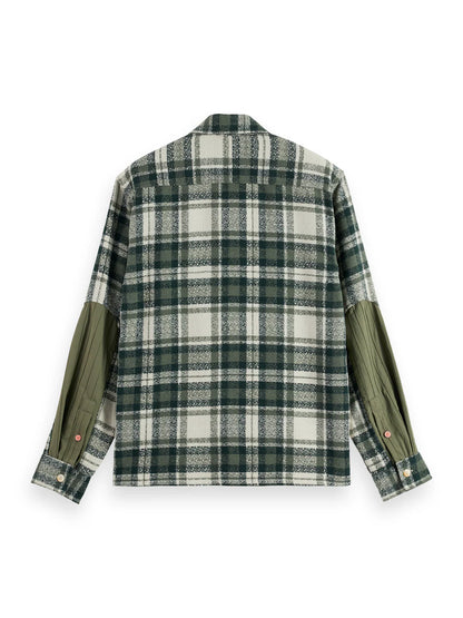 S&S PATCHWORK RELAXED SHIRT THYME CHECK 