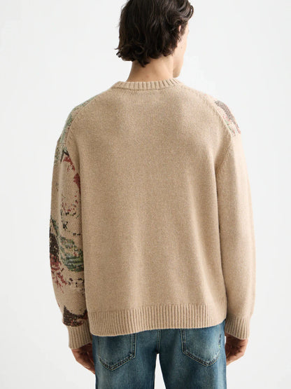 S&S MOUNTAIN LOOSE SWEATER MEDIUM BROWN