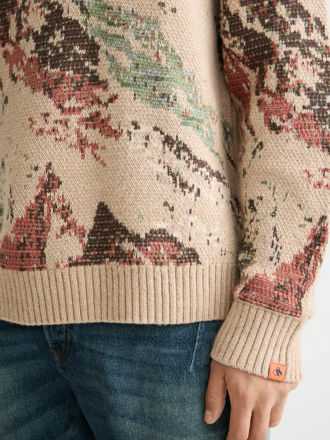 S&S MOUNTAIN LOOSE SWEATER MEDIUM BROWN