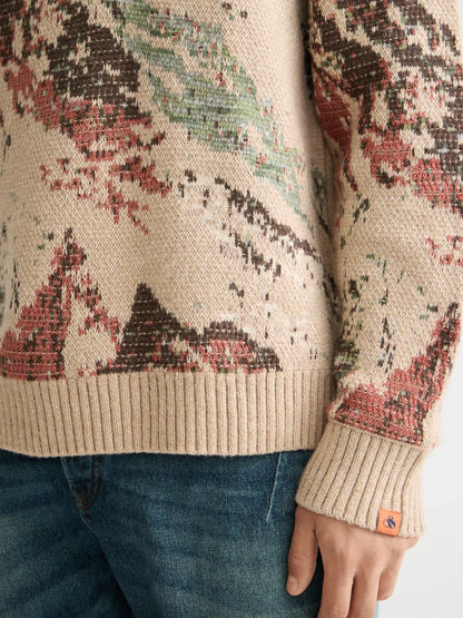 S&S MOUNTAIN LOOSE SWEATER MEDIUM BROWN