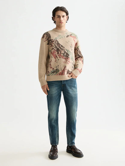 S&S MOUNTAIN LOOSE SWEATER MEDIUM BROWN
