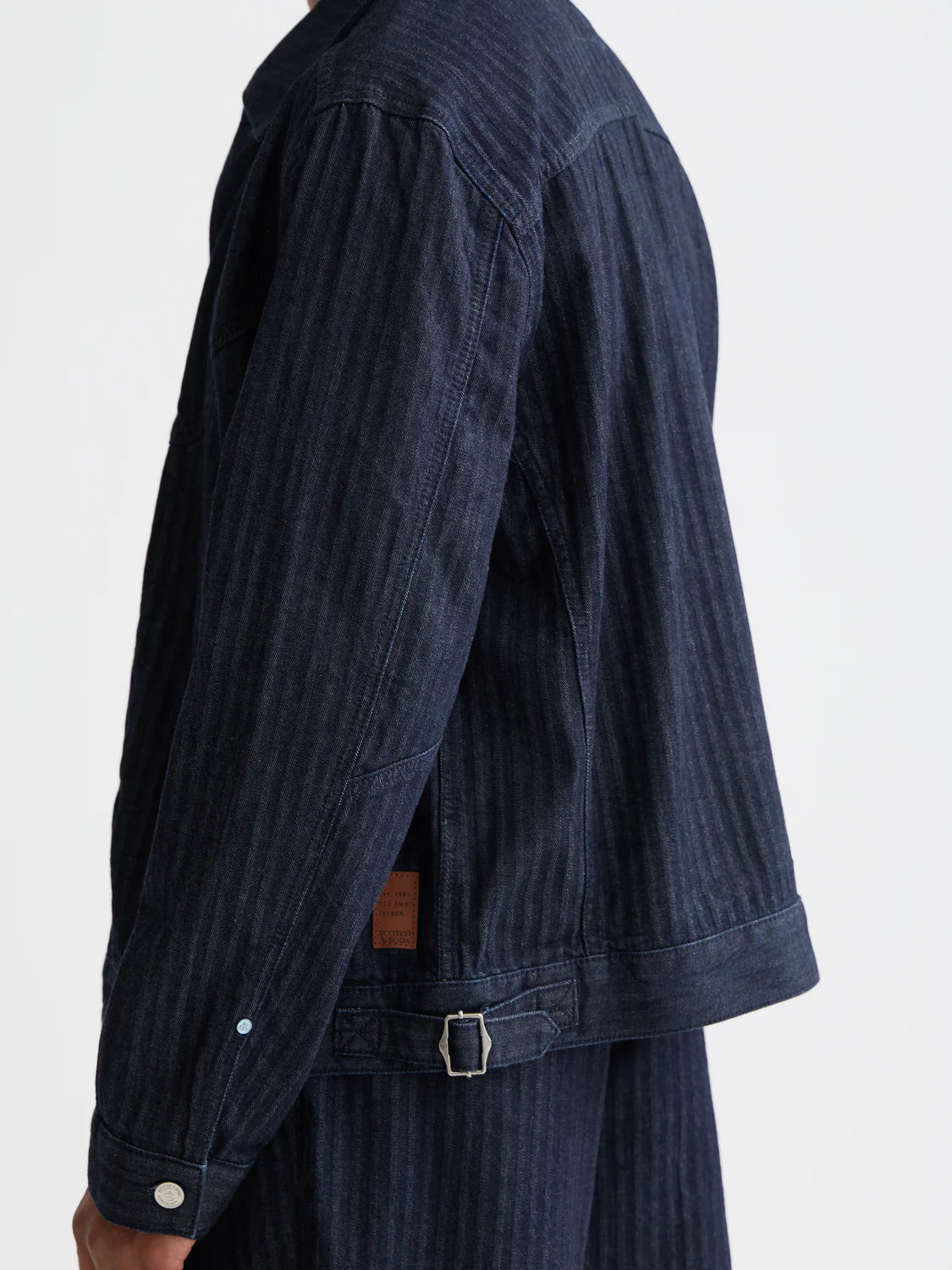 S&S TRUCKER JACKET WITH WESTERN DETAILS BLUE VELVET