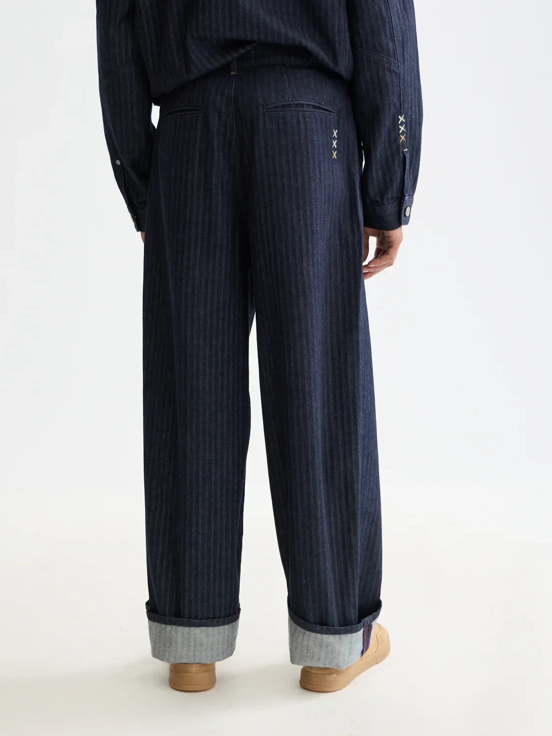 S&S LOOSE FIT DENIM CHINO BLUE VELVET 