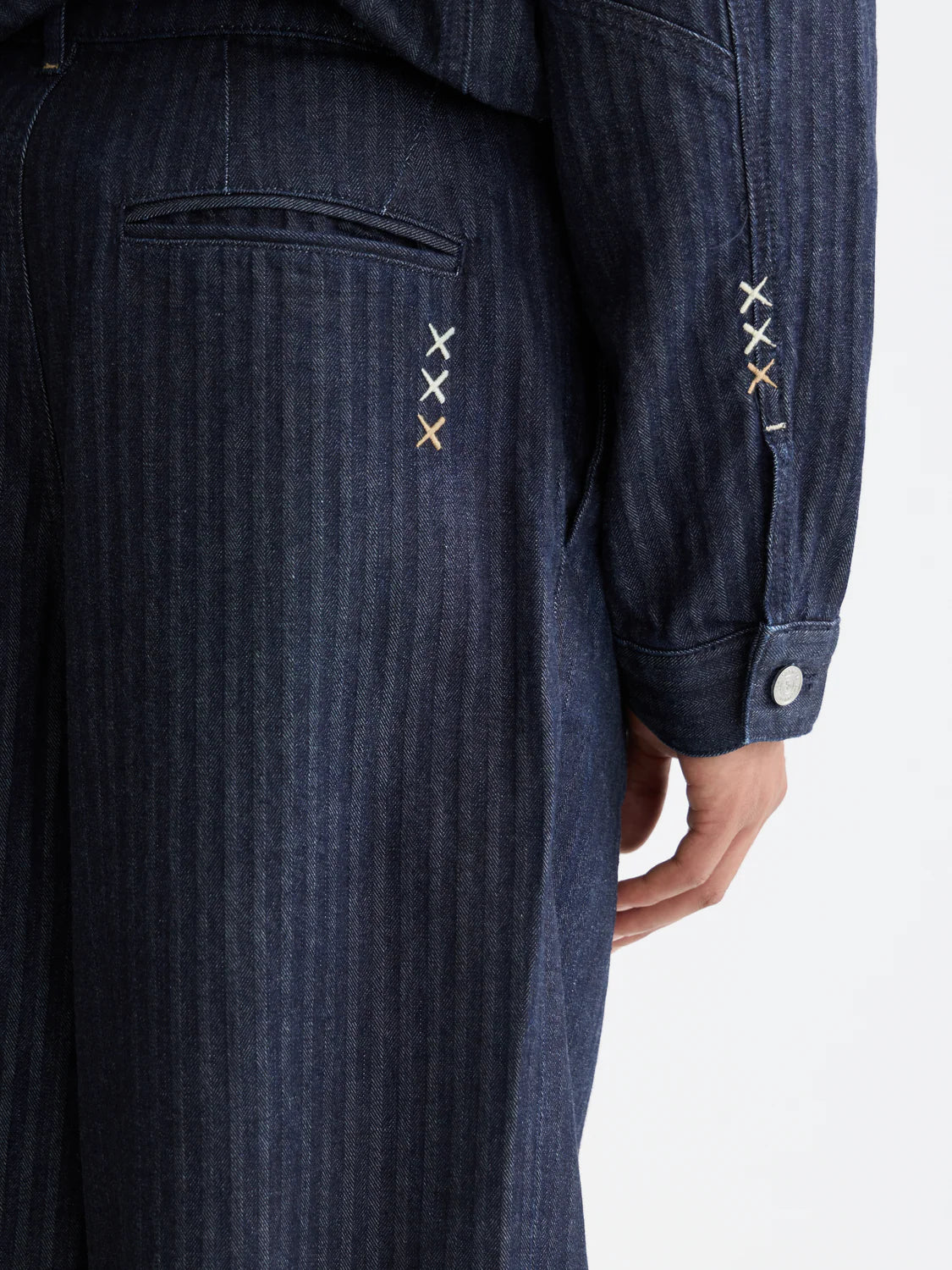 S&S LOOSE FIT DENIM CHINO BLUE VELVET 