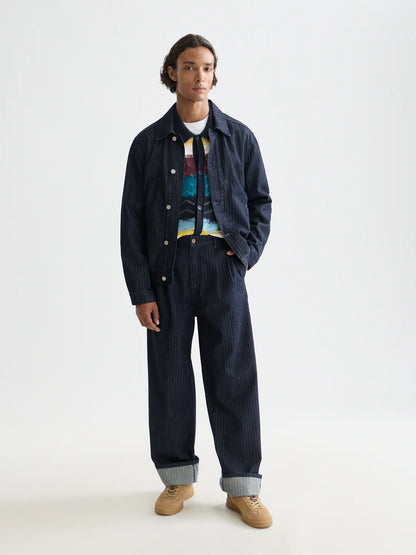 S&S LOOSE FIT DENIM CHINO BLUE VELVET 