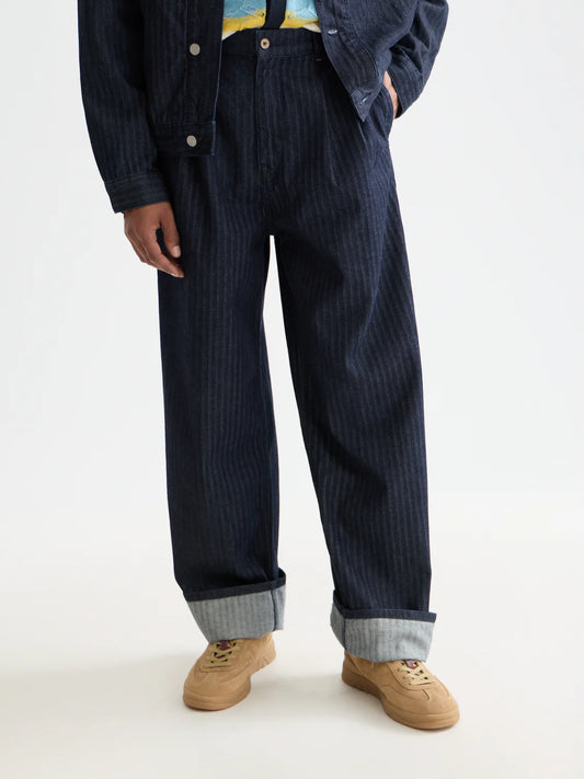 S&S LOOSE FIT DENIM CHINO BLUE VELVET 