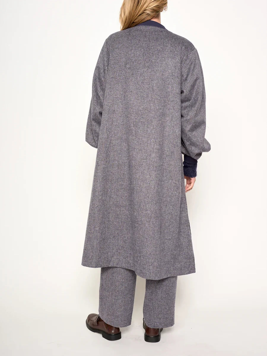 dRA CAMERON COAT NAVY CHECK 
