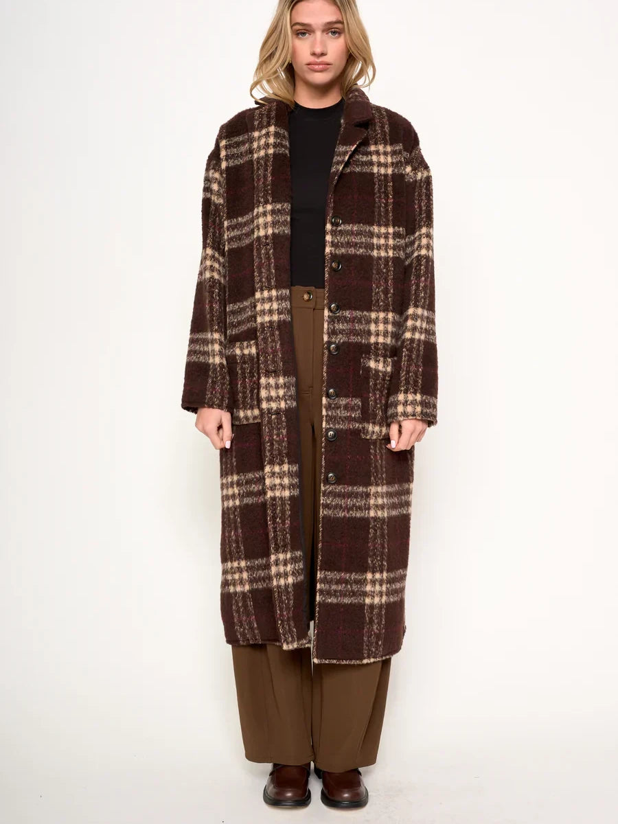 dRA GINNY COAT LATTE BROWN