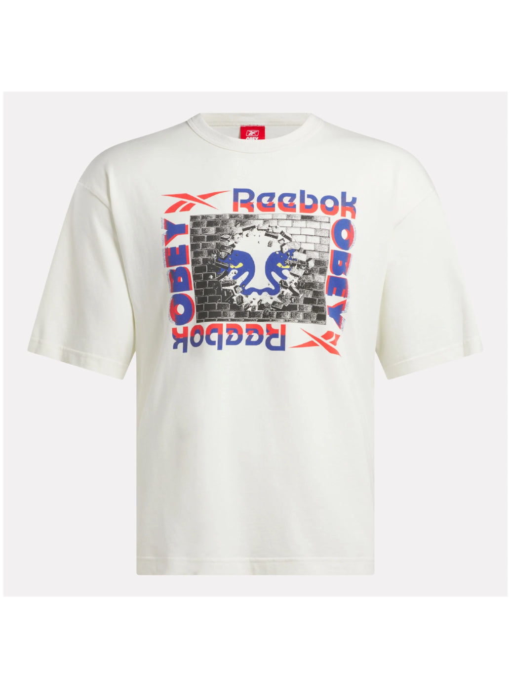 REEBOK X OBEY GRAPHIC T-SHIRT CHALK 