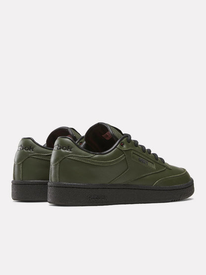 REEBOK X OBEY CLUB C 85 SHOES GREEN/BLACK 