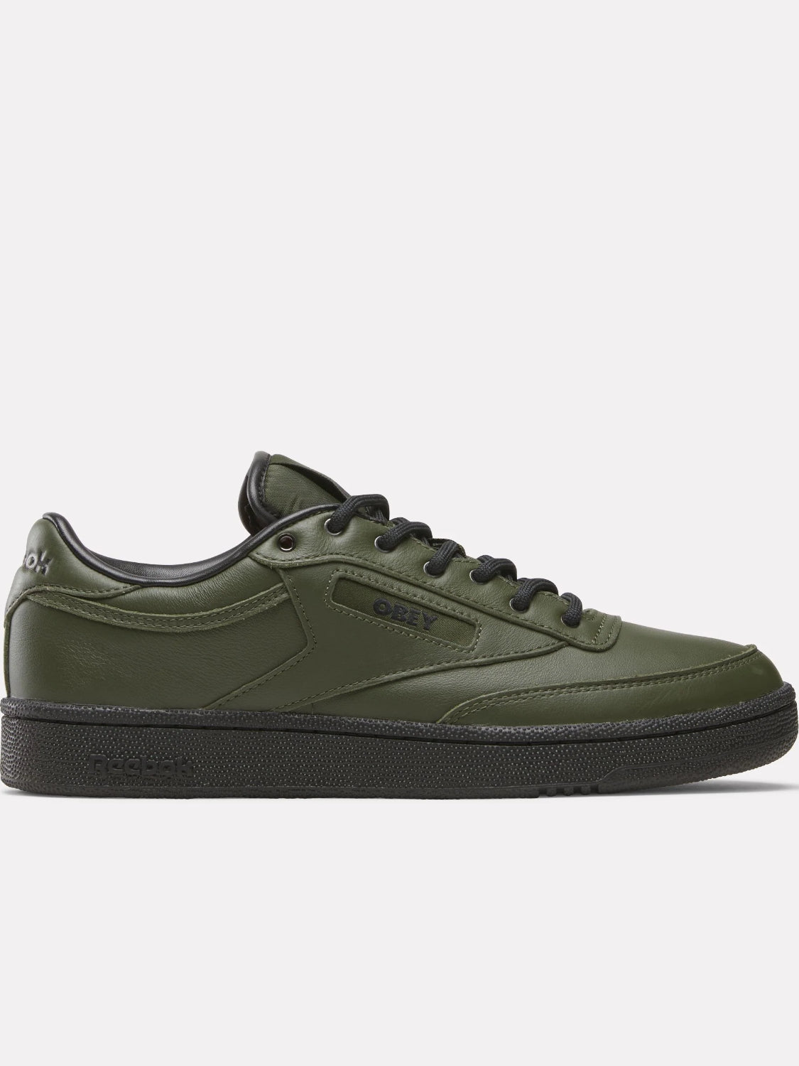 REEBOK X OBEY CLUB C 85 SHOES GREEN/BLACK 