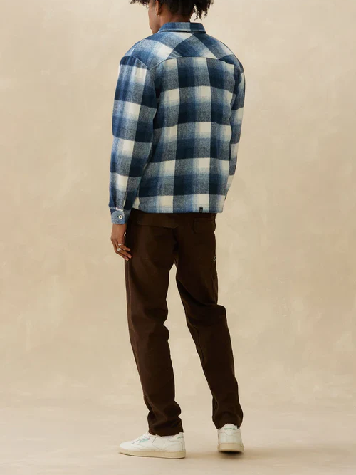 KUWALLA FLANNEL OVERSHIRT BLUE