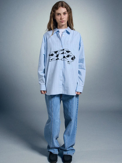 BEVERLY GRAPHIC LONG SLEEVE SHIRT