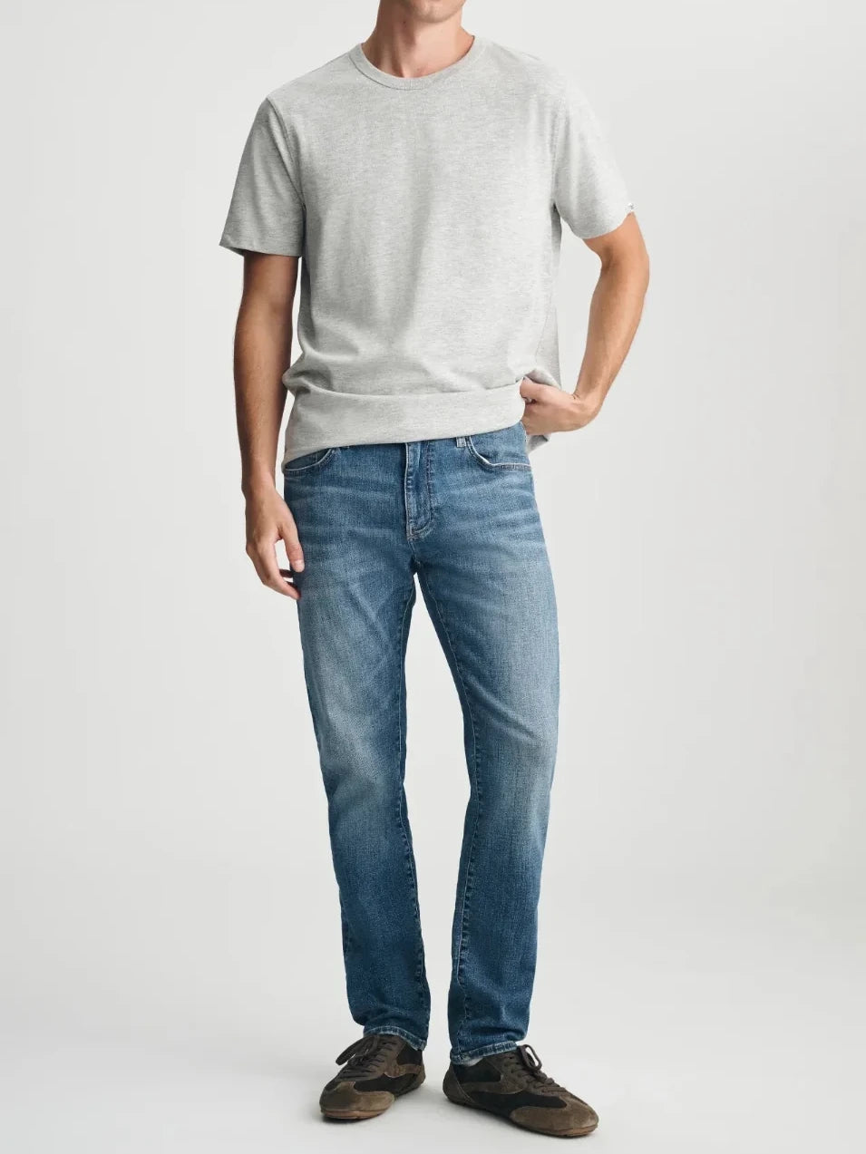 MAVI MARCUS SLIM STRAIGHT LEG JEAN  MID BRUSHED CLASSIC VINTAGE