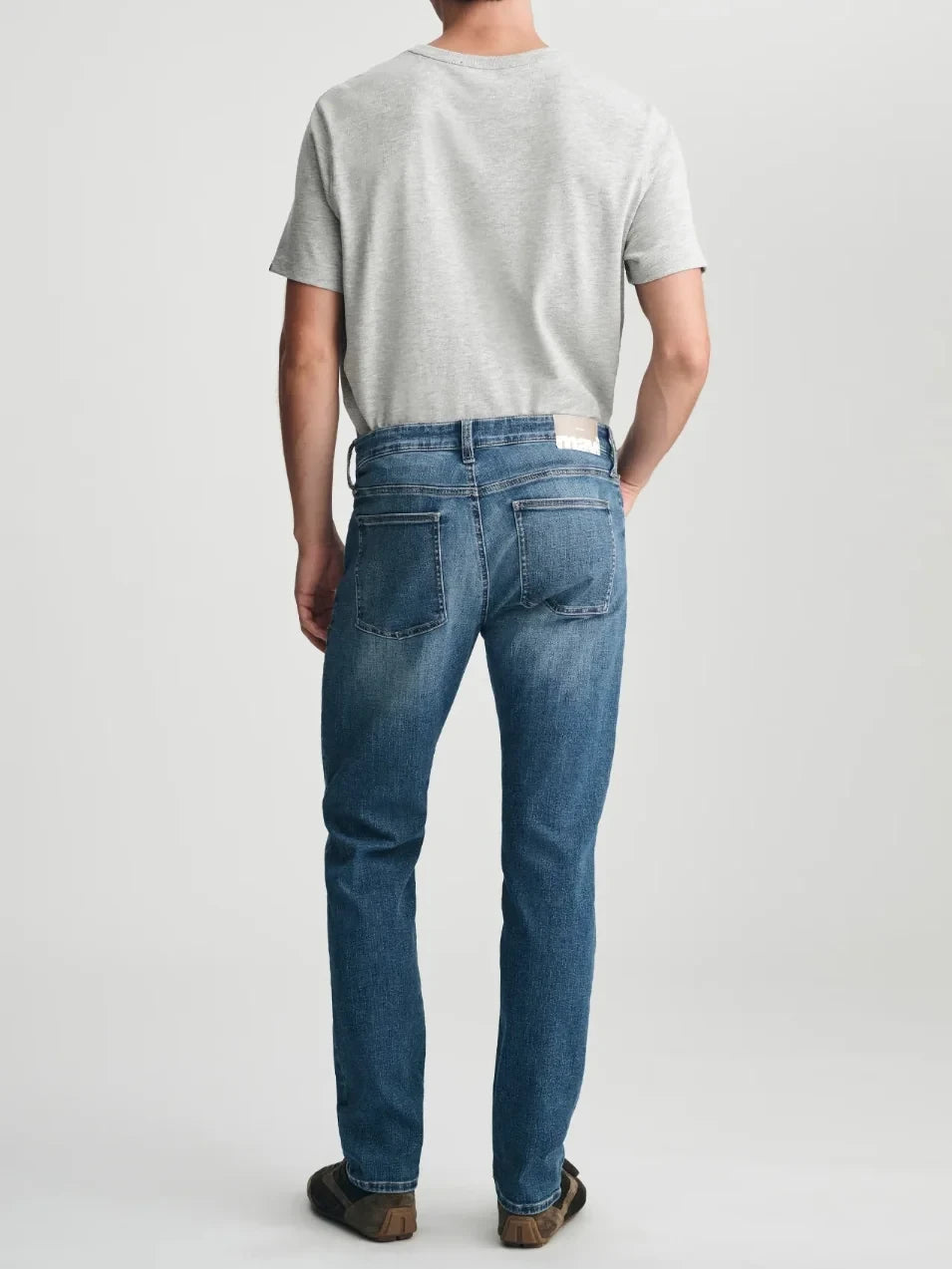 MAVI MARCUS SLIM STRAIGHT LEG JEAN  MID BRUSHED CLASSIC VINTAGE