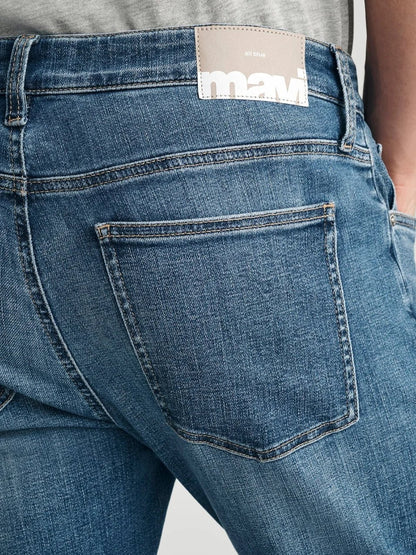 MAVI MARCUS SLIM STRAIGHT LEG JEAN  MID BRUSHED CLASSIC VINTAGE
