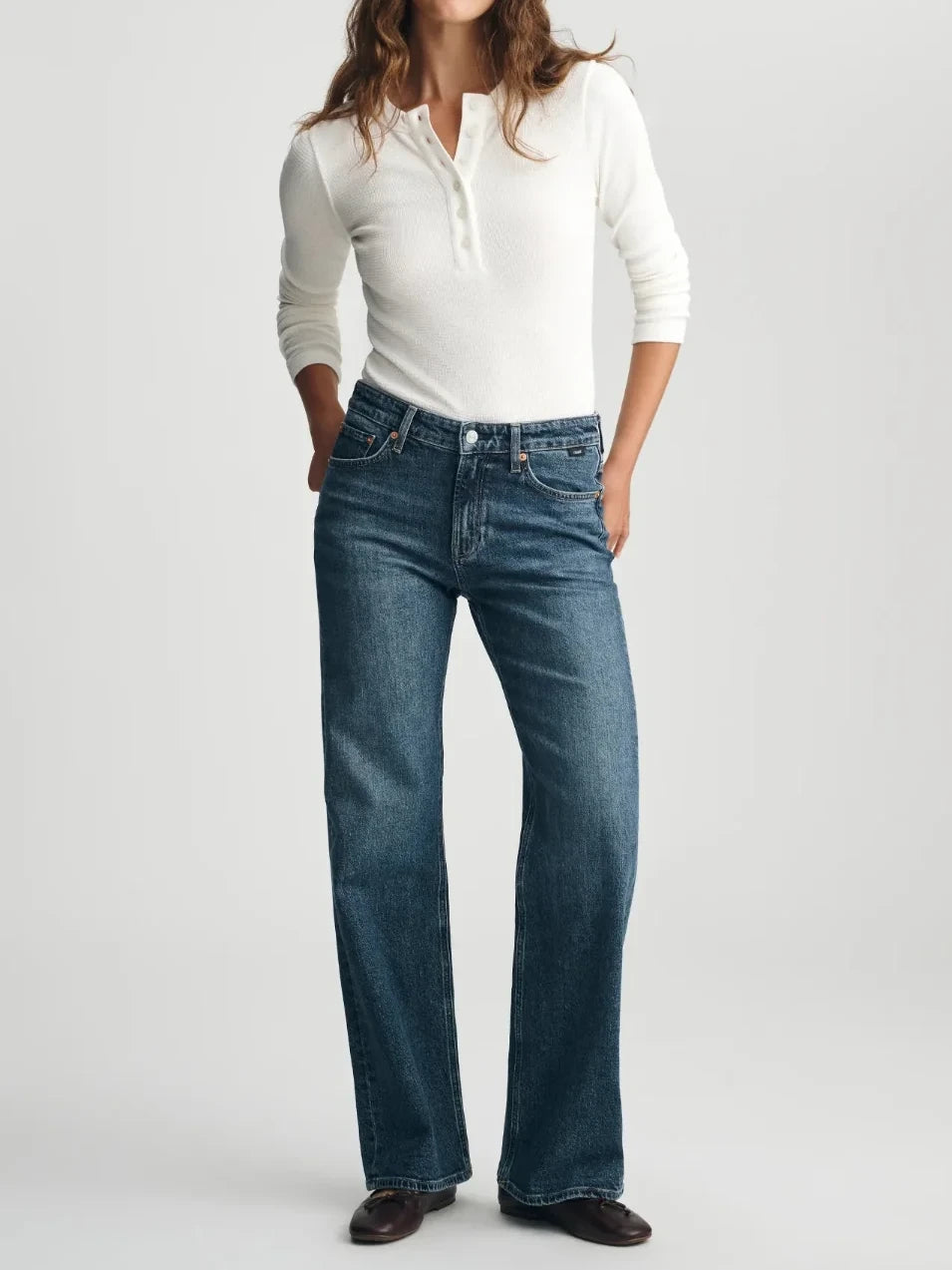 MAVI TAYLOR STRAIGHT LEG DARK BRUSHED CLASSIC BLUE