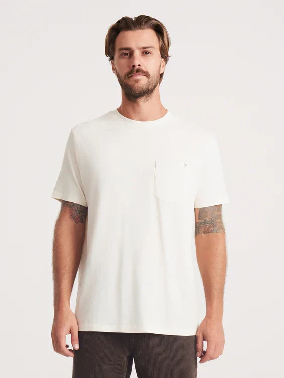 ROARK MADE TO FADE TEE WASHED OFF WHITE 