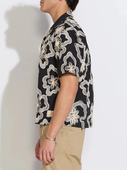 CIVIL SOCIETY WILSON BOXY FIT SHORT SLEEVE SHIRT BLACK 