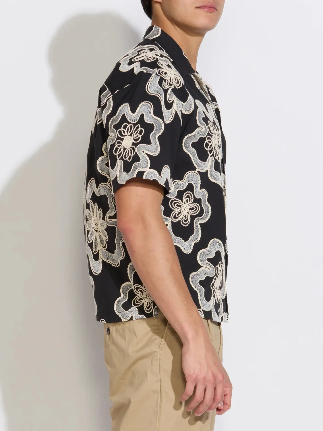 CIVIL SOCIETY WILSON BOXY FIT SHORT SLEEVE SHIRT BLACK 