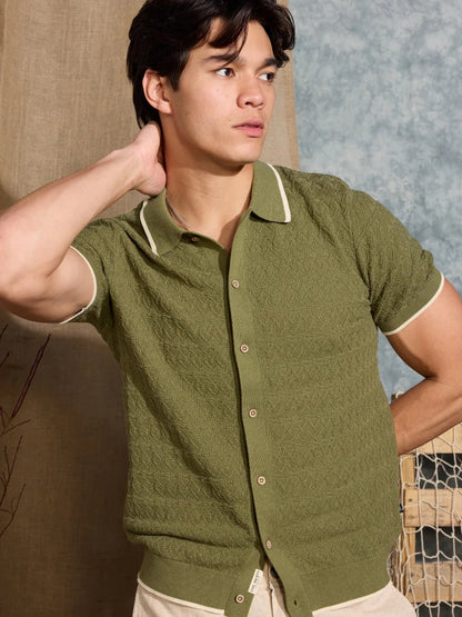 CIVIL SOCIETY KALINO SWEATER LIGHT OLIVE 
