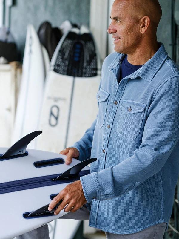OUTERKNOWN CHROMA BLANKET SHIRT KS HAZY BLUE 