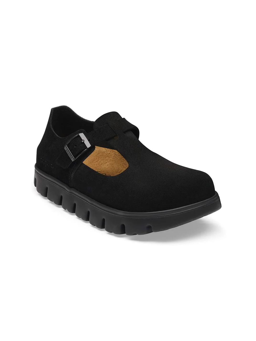 BIRKENSTOCK PARIS CHUNKY BLACK SUEDE LEATHER 