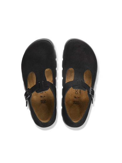 BIRKENSTOCK PARIS CHUNKY BLACK SUEDE LEATHER 