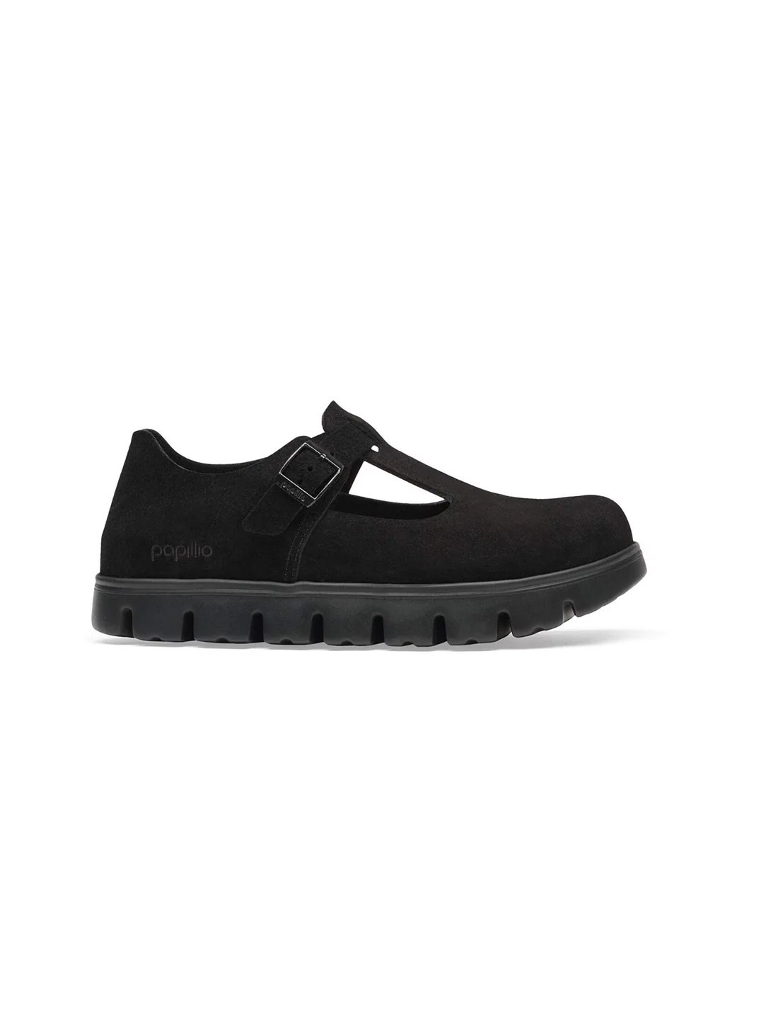 BIRKENSTOCK PARIS CHUNKY BLACK SUEDE LEATHER 