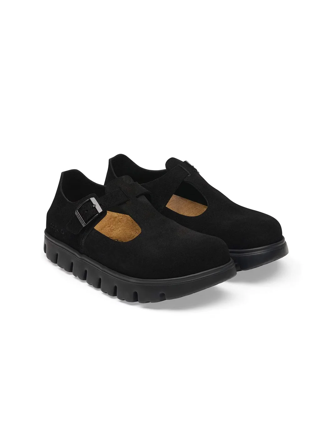 BIRKENSTOCK PARIS CHUNKY BLACK SUEDE LEATHER 