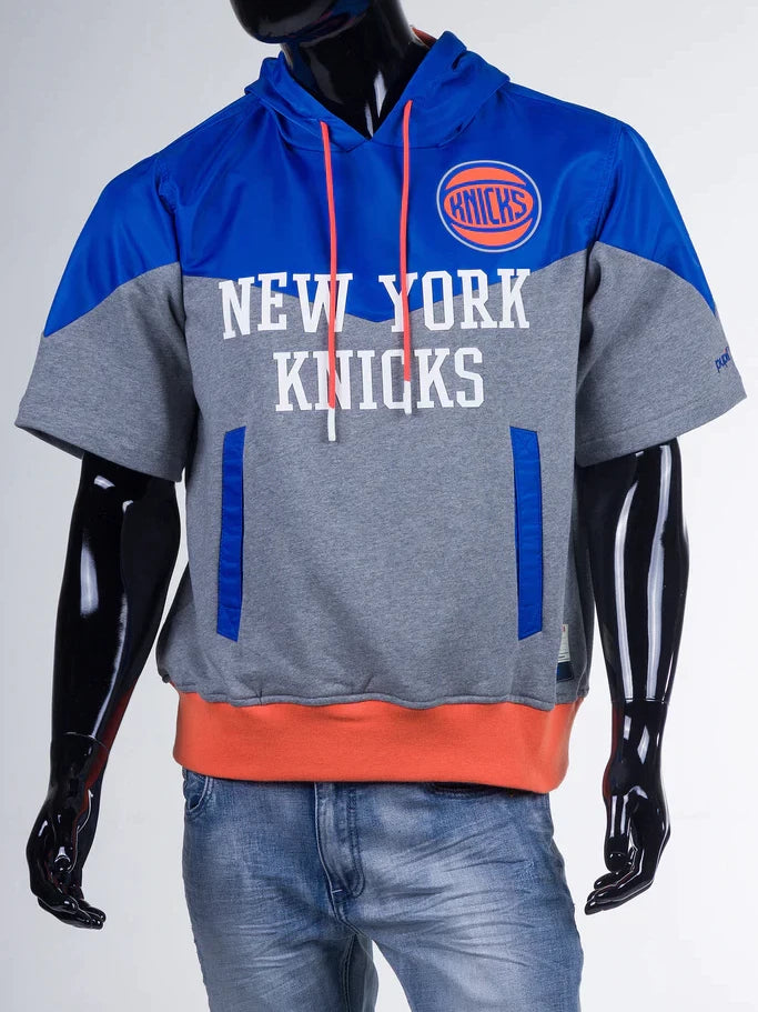 Knicks short sleeve best sale hoodie