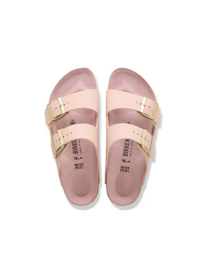 BIRKENSTOCK ARIZONA BIRKO-FLOR NEW BEIGE/PINK CLAY 