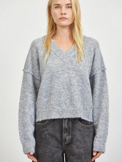 A.REN BRAYLEE SWEATER HEATHER GREY 1