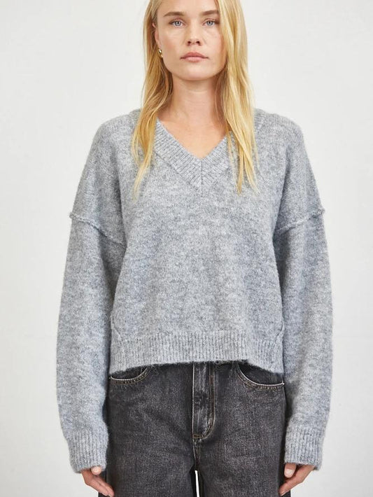 A.REN BRAYLEE SWEATER HEATHER GREY 1