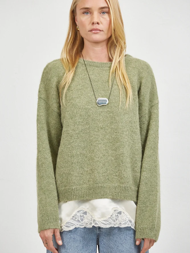 A.REN GROVE SWEATER OLIVE 