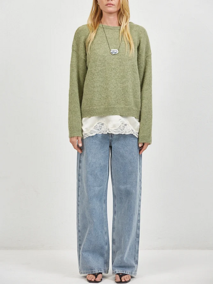 A.REN GROVE SWEATER OLIVE 