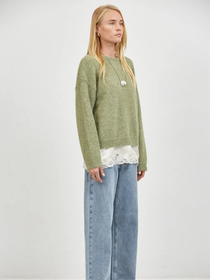 A.REN GROVE SWEATER OLIVE 