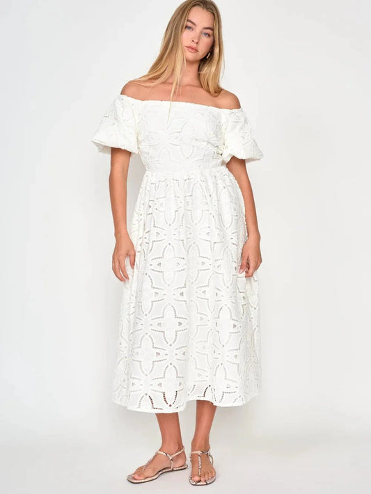 dRA BARBADOS DRESS WHITE 