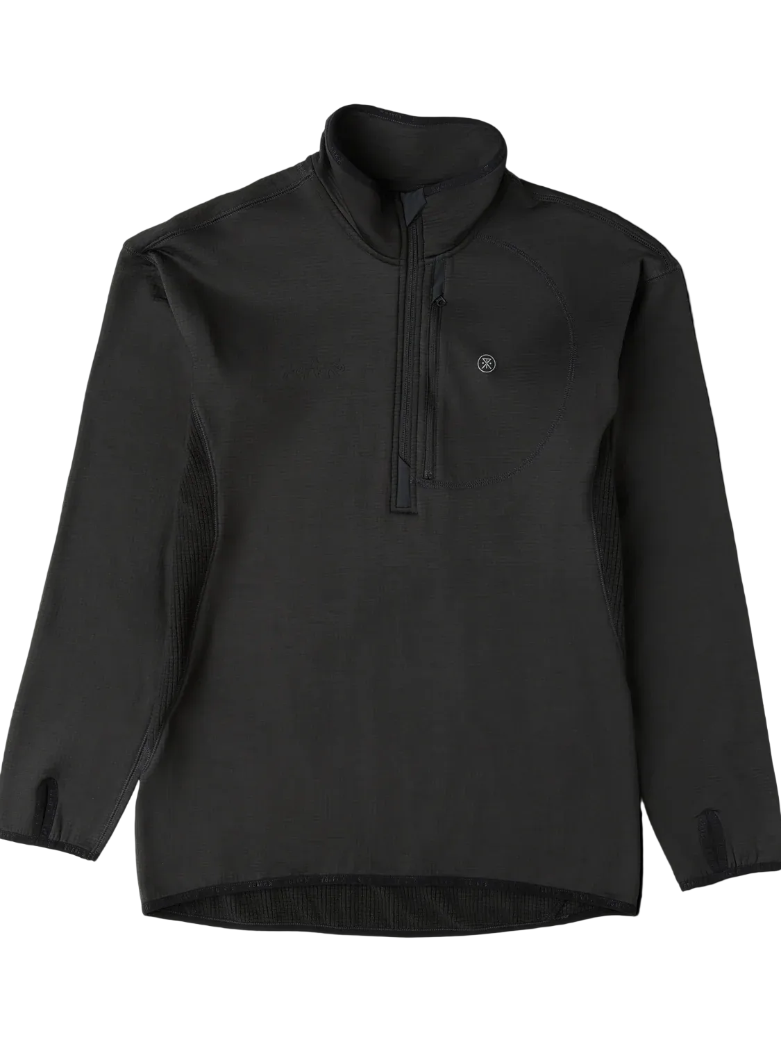 ROARK GRID LOCK FLEECE BLACK 