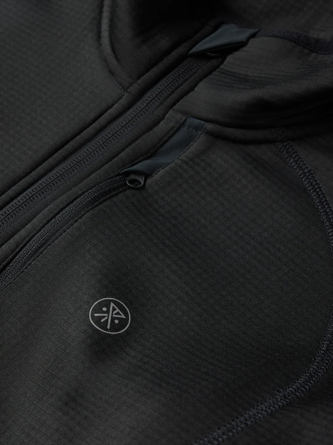 ROARK GRID LOCK FLEECE BLACK 
