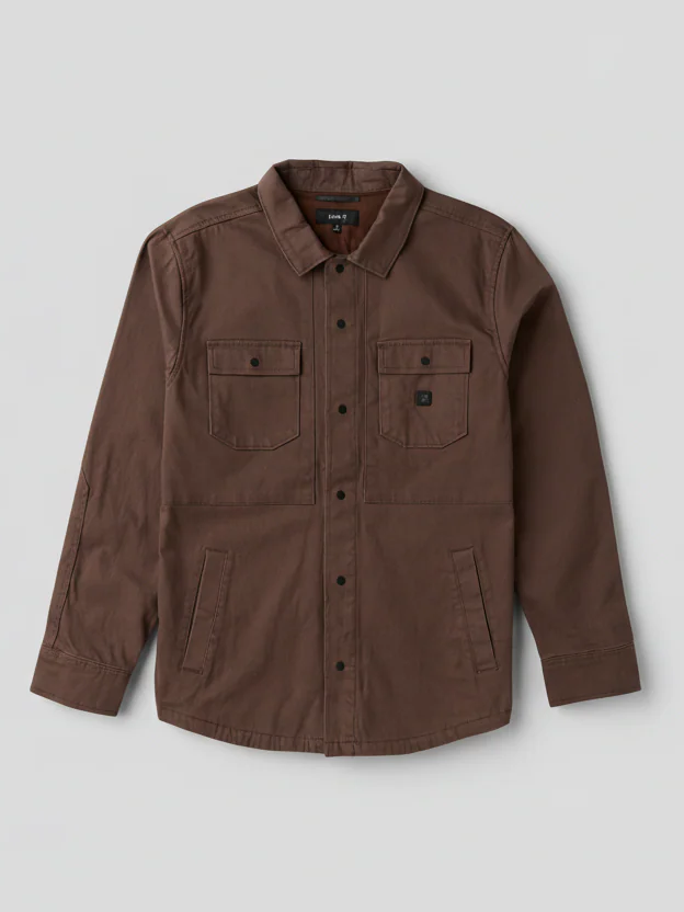 ROARK HEBRIDES UNLINED SHIRT JACKET COCOA BEAN 