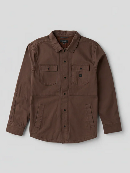 ROARK HEBRIDES UNLINED SHIRT JACKET COCOA BEAN 