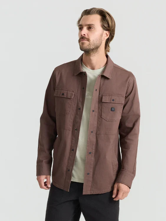 ROARK HEBRIDES UNLINED SHIRT JACKET COCOA BEAN 