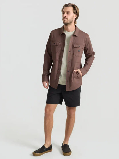 ROARK HEBRIDES UNLINED SHIRT JACKET COCOA BEAN 