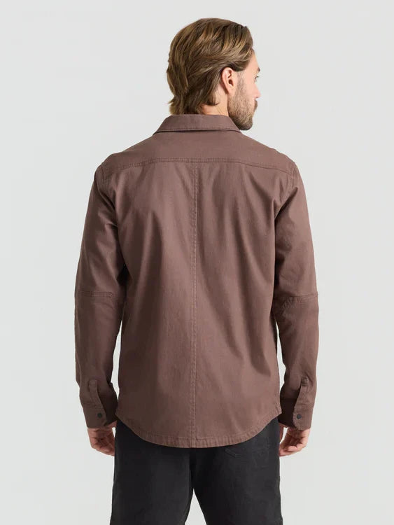 ROARK HEBRIDES UNLINED SHIRT JACKET COCOA BEAN 