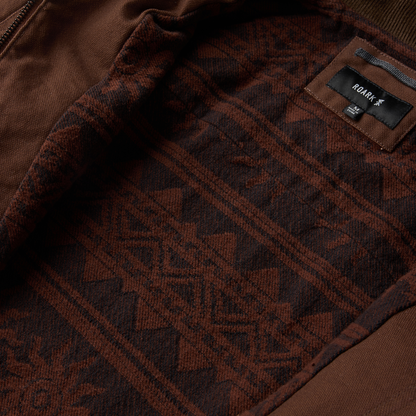ROARK OPEN ROADS WAXED CANVAS JACKET RUST 