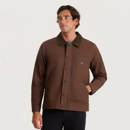 ROARK OPEN ROADS WAXED CANVAS JACKET RUST 