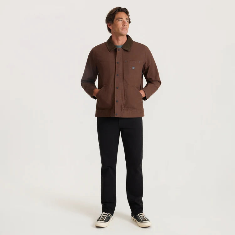 ROARK OPEN ROADS WAXED CANVAS JACKET RUST 
